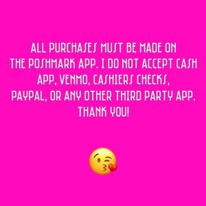 Transaction Are Made Only On POSHMARK